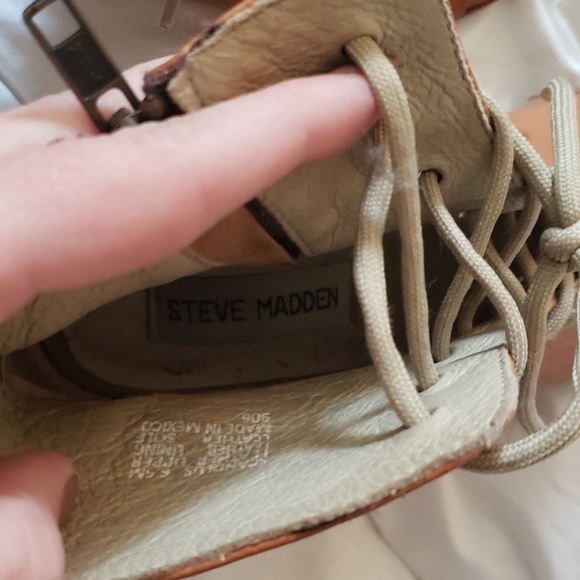 Lace up <Steve Madden> 3" stacked wooden heel - Picture 6 of 8